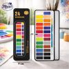 Keep Smiling Watercolors â€“ 24 Shades Compact Set (With Brush)