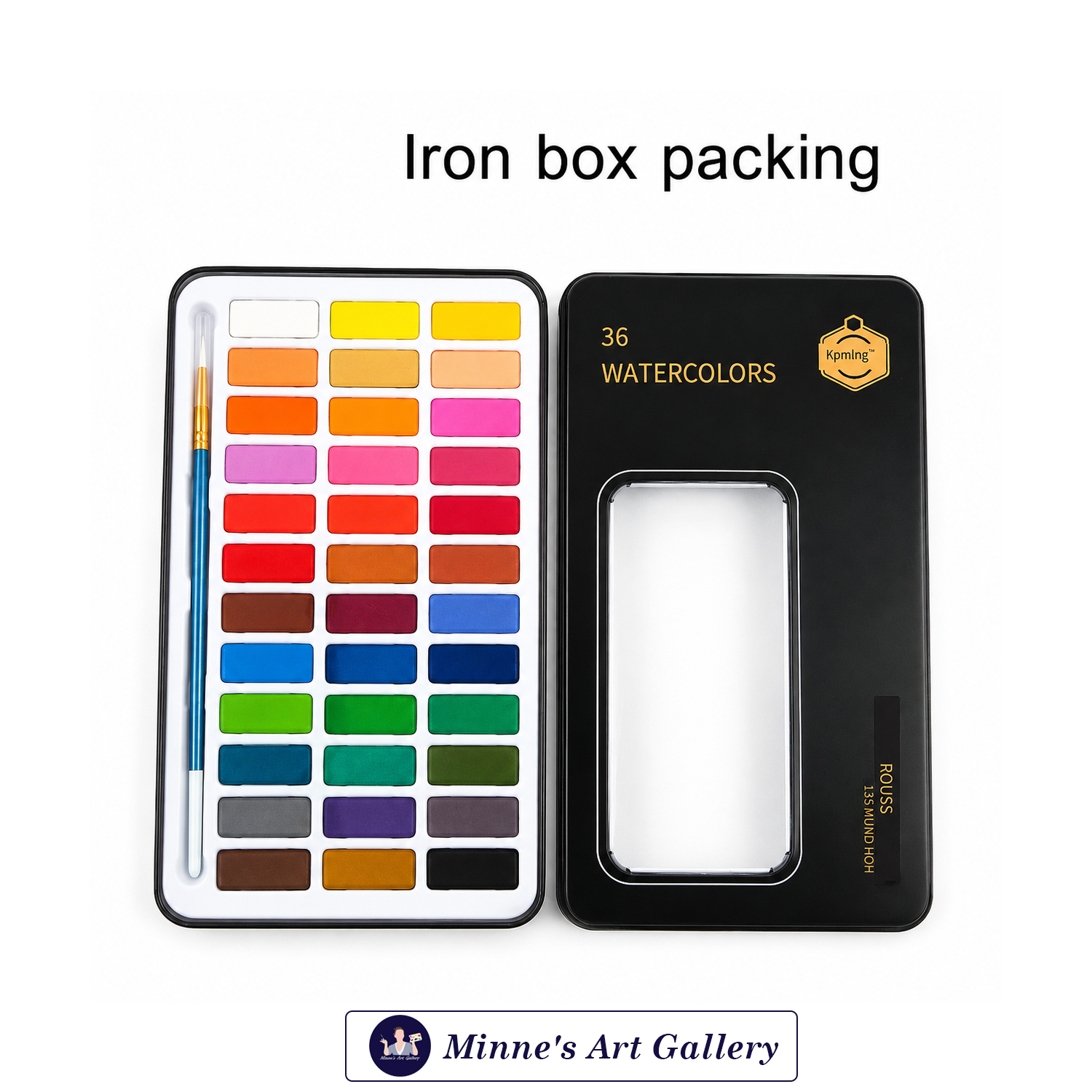 keep-smiling-watercolors-compact-set-36-shades-creative-mix Keep Smiling Watercolors – 36 Shades with Brush Close-up