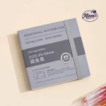 Longuo Mini Painting Notebook â€“ 80Ã—80mm (40 Sheets, Elastic Band)