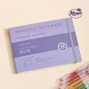 Longuo Painting Notebook â€“ 185Ã—130mm (40 Sheets, Elastic Band)