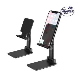 Mobile Phone Holder Stand Desktop â€“ Foldable Adjustable (Black)