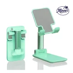 Mobile Phone Holder Stand Desktop – Foldable Adjustable (Mint Green)