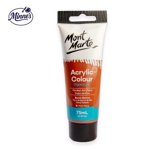 Mont Marte Acrylic Colour â€“ Signature Series (Burnt Sienna, 75ml)