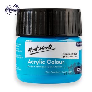 Mont Marte Acrylic Colour â€“ Signature Series (Cerulean Blue, 100ml)