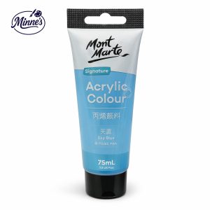 Mont Marte Acrylic Colour â€“ Signature Series (Cerulean Blue, 75ml)
