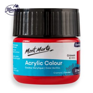 Mont Marte Acrylic Colour â€“ Signature Series (Crimson, 100ml)