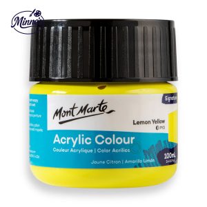 Mont Marte Acrylic Colour â€“ Signature Series (Lemon Yellow, 100ml)