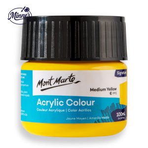 Mont Marte Acrylic Colour â€“ Signature Series (Medium Yellow, 100ml)