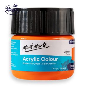 Mont Marte Acrylic Colour â€“ Signature Series (Orange, 100ml)