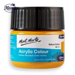 Mont Marte Acrylic Colour â€“ Signature Series (Yellow Ochre, 100ml)