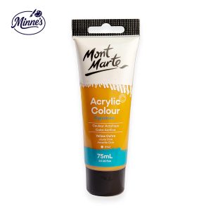 Mont Marte Acrylic Colour â€“ Signature Series (Yellow Ochre, 75ml)