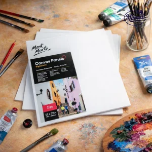 Mont Marte Canvas Panels Signature â€“ 12Ã—12 Inch (2 Pieces)