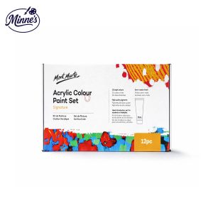 Mont Marte Signature Acrylic Colour Paint Set â€“ 12 Colors (75ml)