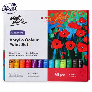 Mont Marte Signature Acrylic Colour Paint Set â€“ 48 Colors (36ml)