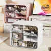 Multi Compartment Desktop Organizer Box â€“ 9 Compartments (White)