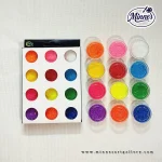 Neon Glitter Powder Set â€“ 12 Colours (3 Grams)