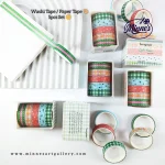 Songdao Decorative Washi Paper Tape Set â€“ 5pcs (10mm)