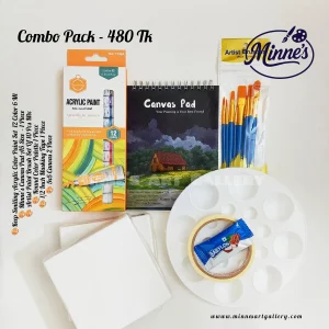 Student Art Supplies Combo Pack with Canvas â€“ 480 Tk