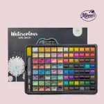 Watercolour Paint Set – 88 Colours (With Water Brush Pen & Sponge)