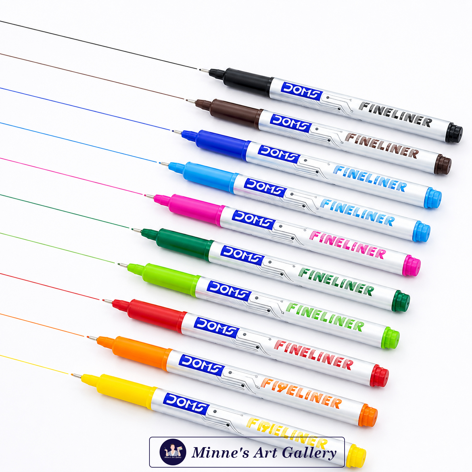 doms-f9-liner-fineliner-pens-10-shades-0-5mm-creative-white DOMS F9 Liner Fineliner Pens – 10 Shades (0.5mm)