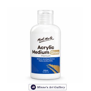 Mont Marte Premium Acrylic Medium Gloss – 135ml Front View