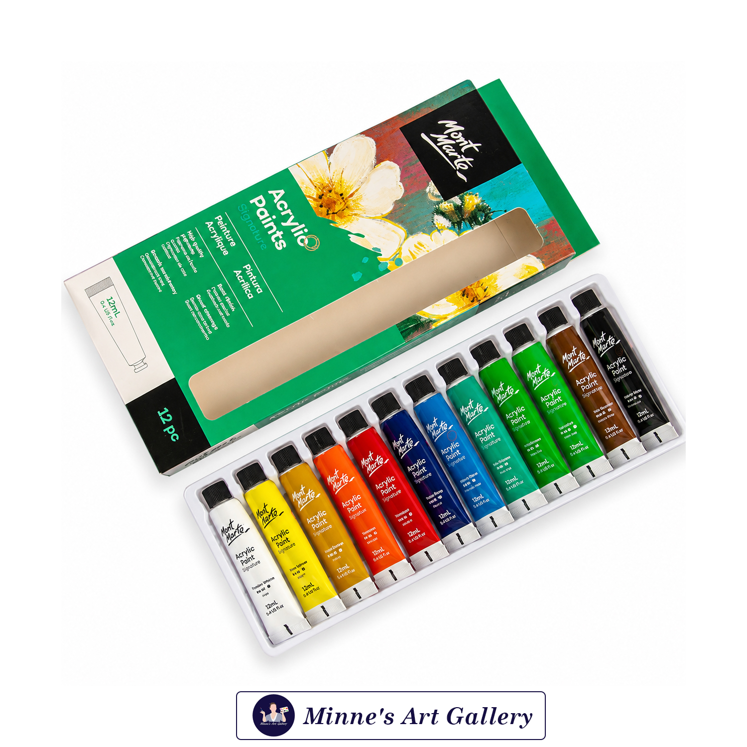 mont-marte-signature-acrylic-paints-12-colors-12ml-back Mont Marte Signature Acrylic Paints – 12 Pieces (12ml Tubes) Back View